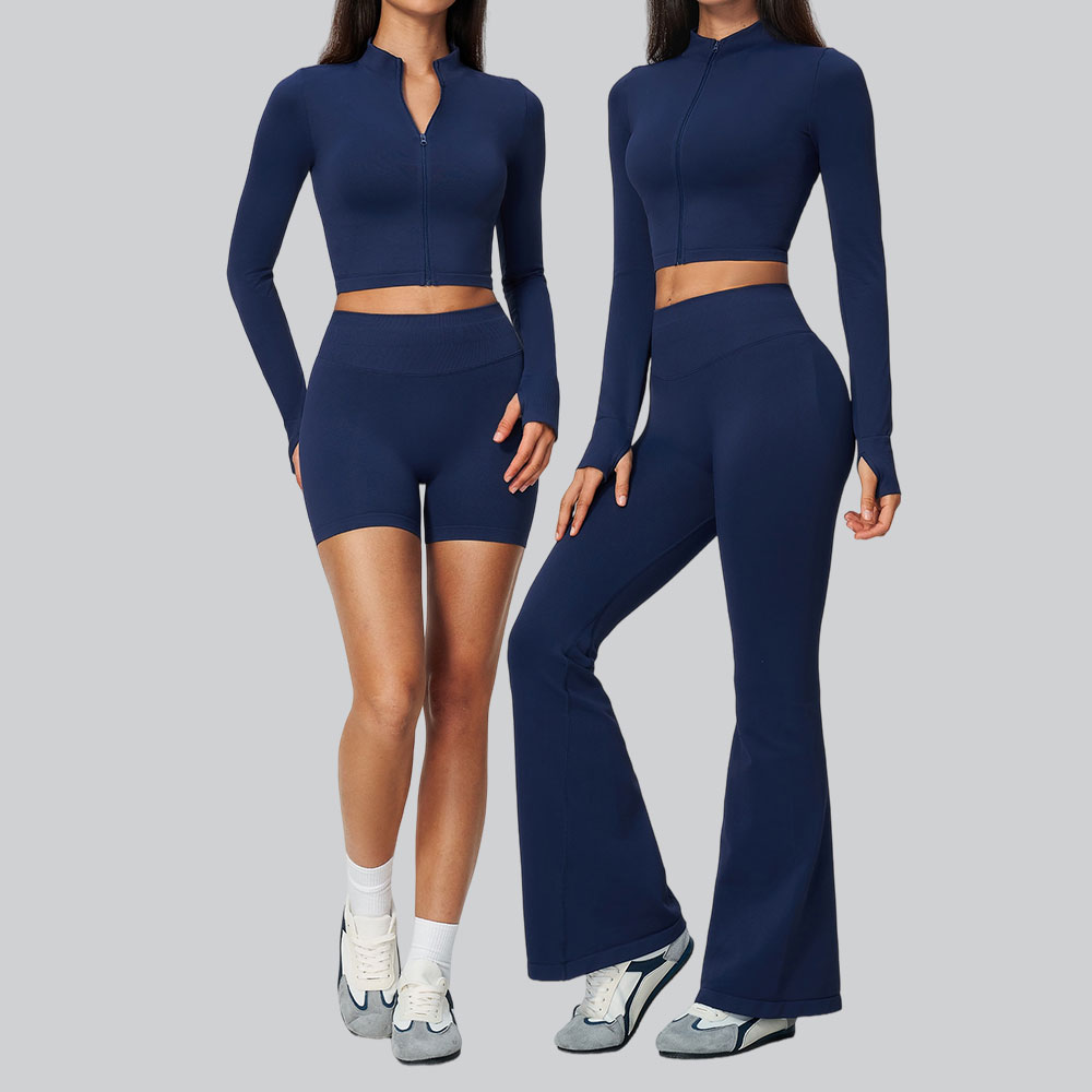 レディース シームレス トラックスーツ ヨガセット 2点セッ - Compression Long Pant のレビューと価格