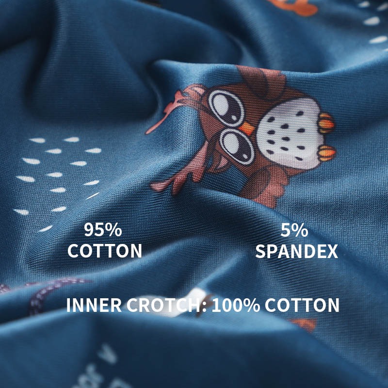 MiiOW 3/4 個セクシーな男性下着ボクサーショーツアニ - Boxer Brief Pack Cotton のレビューと価格