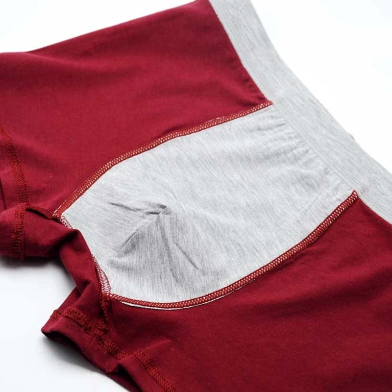 大サイズのシームレスな下着男性固体綿ボクサーパンツ男性のパン - Multi Pack Underwear のレビューと価格