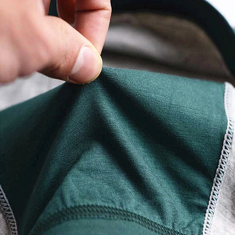 大サイズのシームレスな下着男性固体綿ボクサーパンツ男性のパン - Multi Pack Underwear のレビューと価格